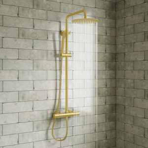 Brushed Brass Showers